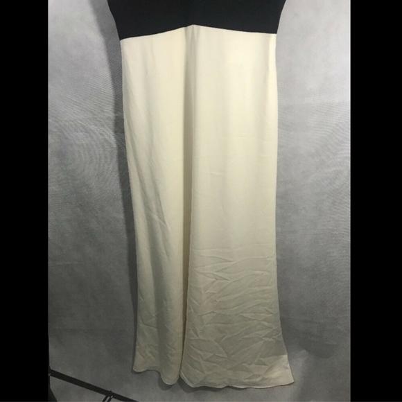 NWT Jill Jill Stuart‎ Strappy Gown Black/Ivory [SZ 10 ] - Picture 4 of 8